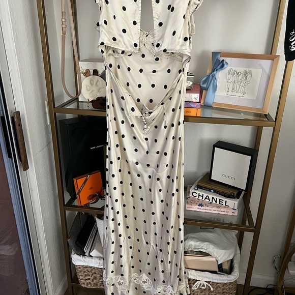 Free people butterfly babe polka dot maxi/ XL - Picture 4 of 7